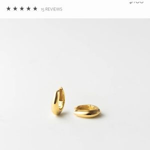 Tapered Dome Hoop Earrings